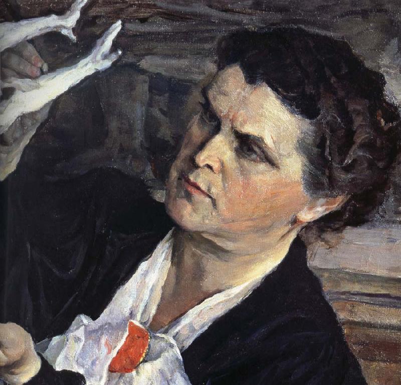 Nesterov Nikolai Stepanovich The Sculptor of portrait France oil painting art